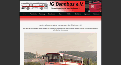 Desktop Screenshot of ig-bahnbus.de
