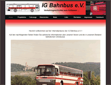 Tablet Screenshot of ig-bahnbus.de